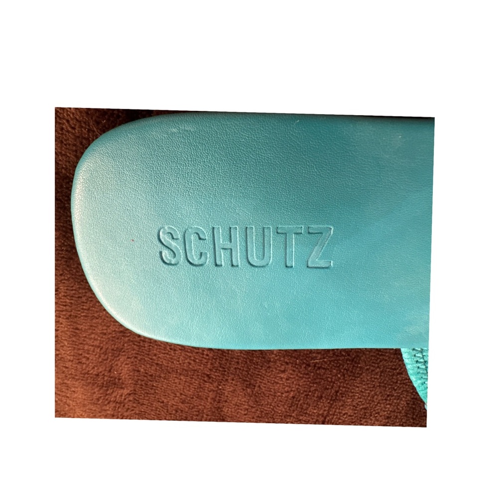 SCHUTZ Bright Blue Sandals season size 9.5 - Picture 10 of 13